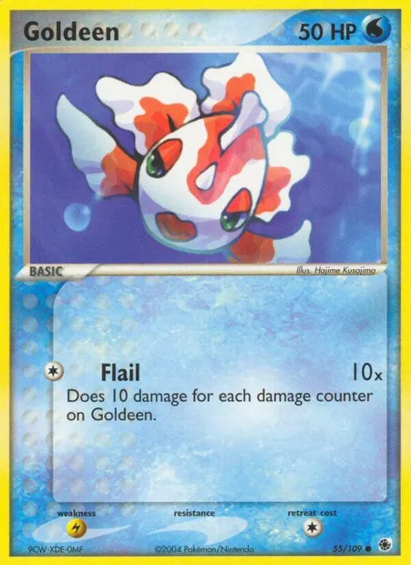 Goldeen, Pokémon card RS 55 — Ruby & Sapphire set