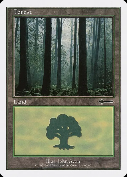 Forest, Magic card BTD 90 — Beatdown Box Set set