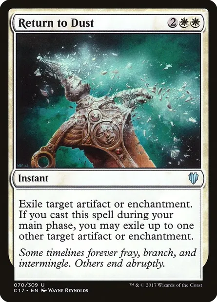 Return to Dust, Magic card C17 70 — Commander 2017 set
