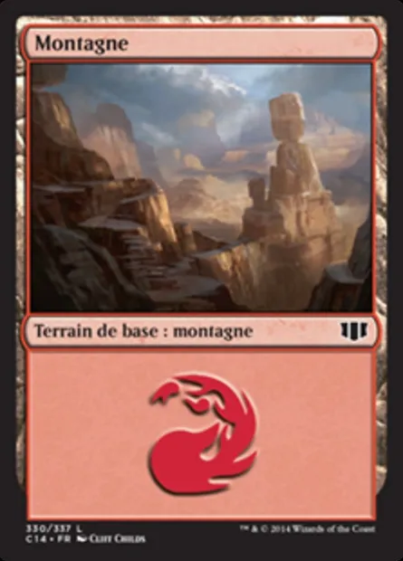 Montagne, carte Magic C14 330 — extension Commander 2014