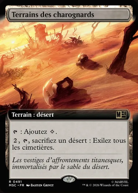 Terrains des charognards, carte Magic MSC 491 — extension Marvel Super Heroes Commander
