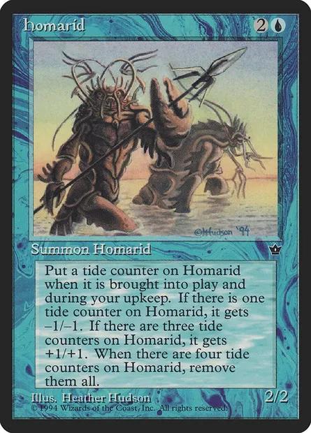 Homarid, carte Magic FEM 19b — extension Fallen Empires