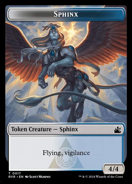 Sphinx, carte Magic TRVR 17 — extension Ravnica Remastered Tokens