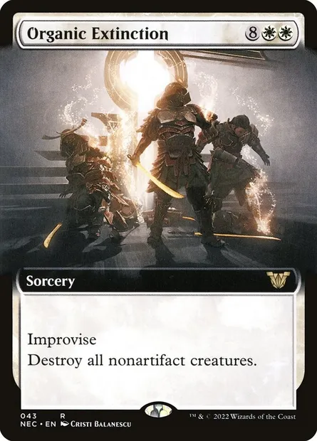 Organic Extinction, Magic card NEC 43 — Neon Dynasty Commander set