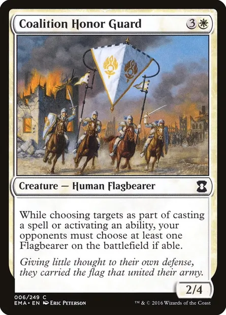 Coalition Honor Guard, Magic card EMA 6 — Eternal Masters set