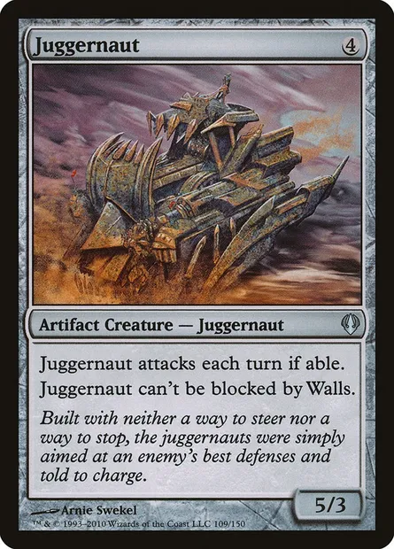 Djaggernaut, carte Magic ARC 109 — extension Archenemy