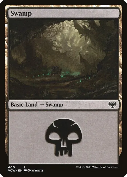 Swamp, Magic card VOW 400 — Innistrad: Crimson Vow set
