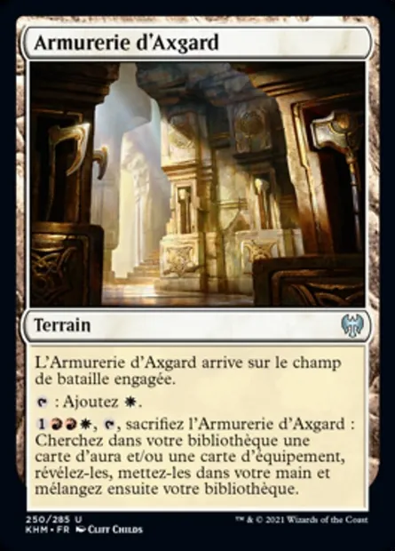 Armurerie d'Axgard, carte Magic KHM 250 — extension Kaldheim