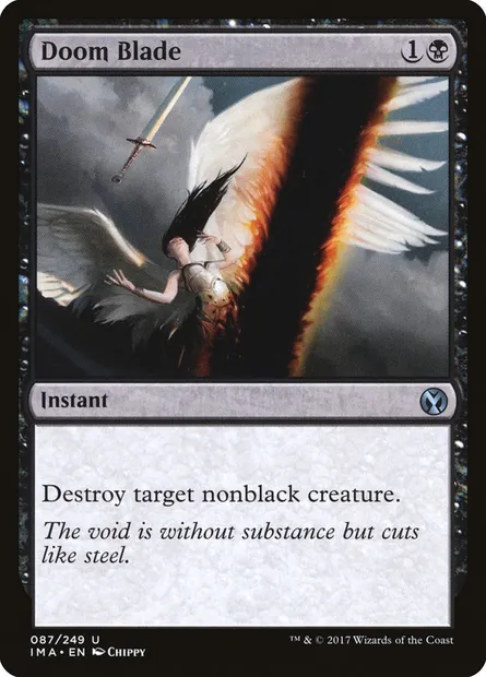 Doom Blade, Magic card IMA 87 — Iconic Masters set