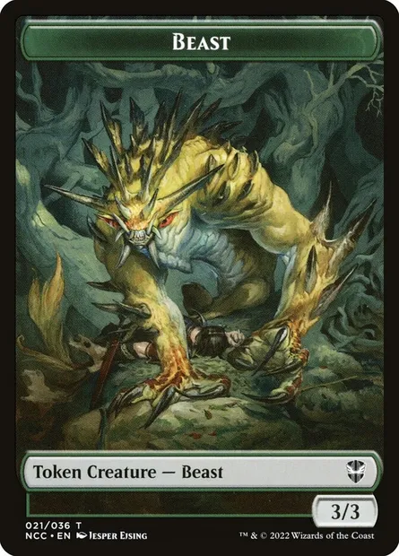 Beast, Magic card TNCC 21 — New Capenna Commander Tokens set