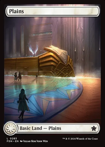 Plains, Magic card FDN 283 — Foundations set