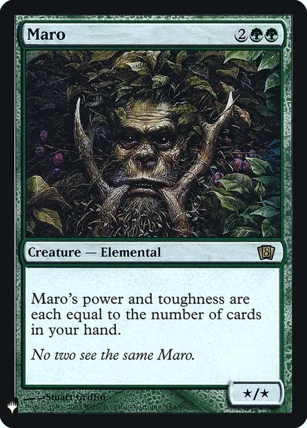 Maro, Magic card PLST 8ED-264 — The List set