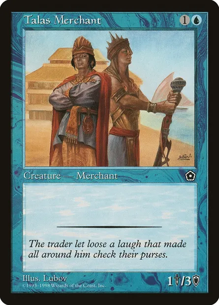 Talas Merchant, Magic card P02 50 — Portal Second Age set