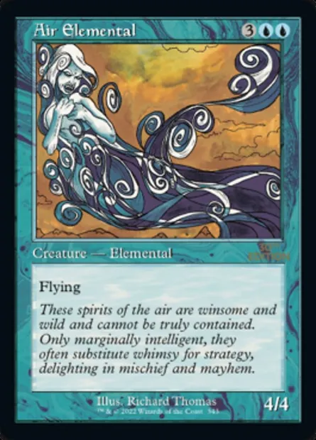 Air Elemental, Magic card 30A 343 — 30th Anniversary Edition set