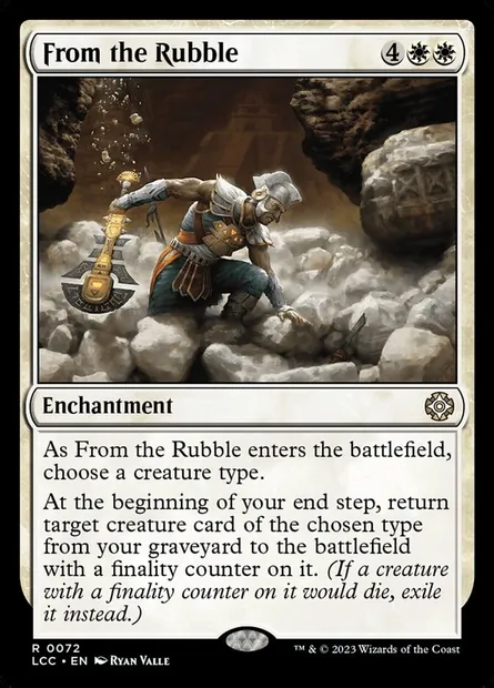 From the Rubble, Magic card LCC 72 — The Lost Caverns of Ixalan Commander set