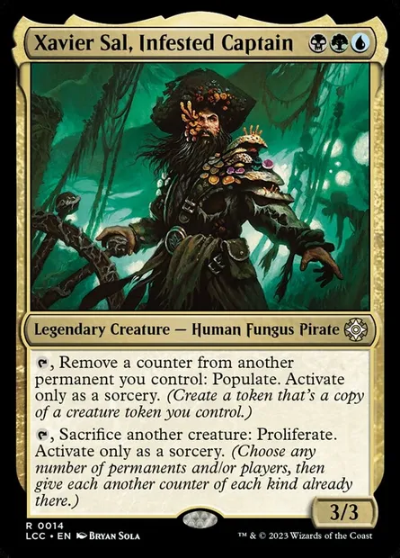 Xavier Sal, Infested Captain, Magic card LCC 14 — The Lost Caverns of Ixalan Commander set