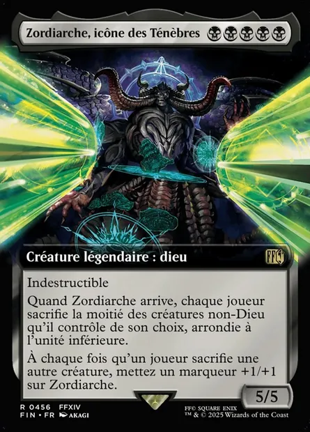 Zordiarche, icône des Ténèbres, carte Magic FIN 456 — extension Final Fantasy