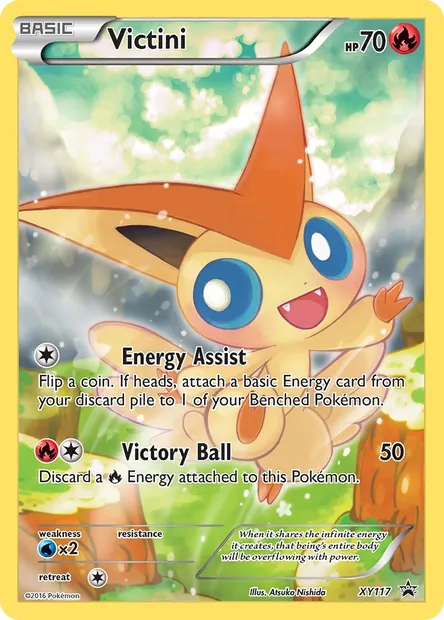 Victini, Pokémon card XY 117 — XY Black Star Promos set