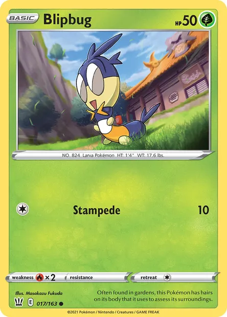 Blipbug, Pokémon card BST 17 — Battle Styles set
