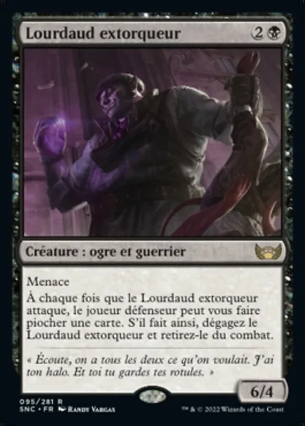 Lourdaud extorqueur, carte Magic SNC 95 — extension Les rues de la Nouvelle-Capenna
