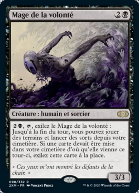 Mage de la volonté, carte Magic 2XM 98 — extension Double Masters