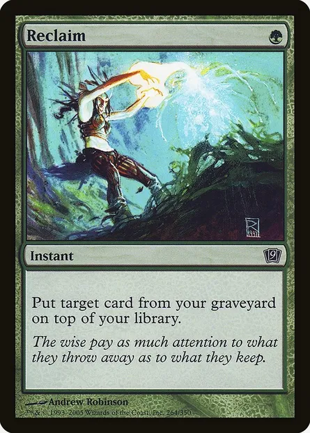 Reclaim, Magic card 9ED 264★ — Ninth Edition set
