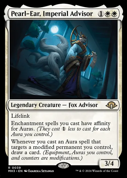 Pearl-Ear, Imperial Advisor, Magic card MH3 39 — Modern Horizons 3 set