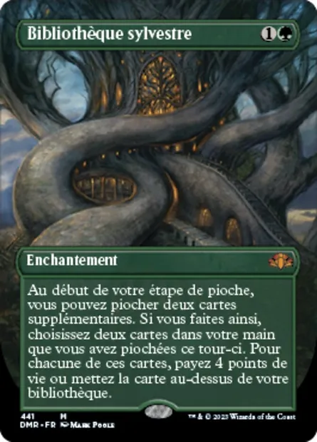 Bibliothèque sylvestre, carte Magic DMR 441 — extension Dominaria Remastered