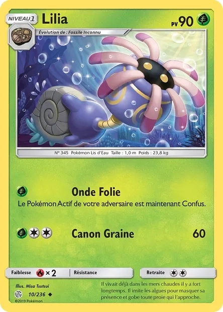 Lilia, carte Pokémon CEC 10 — extension Éclipse Cosmique