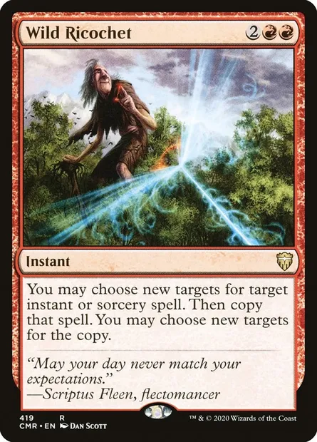Wild Ricochet, Magic card CMR 419 — Commander Legends set