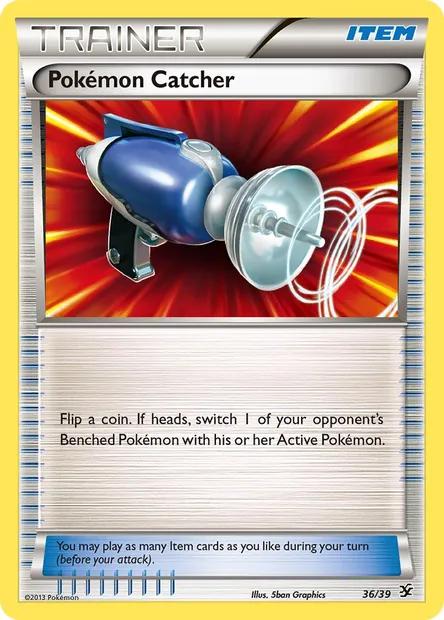 Pokémon Catcher, Pokémon card KSS 36 — Kalos Starter Set set