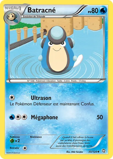 Batracné, carte Pokémon DRX 35 — extension Dragons Éxaltés
