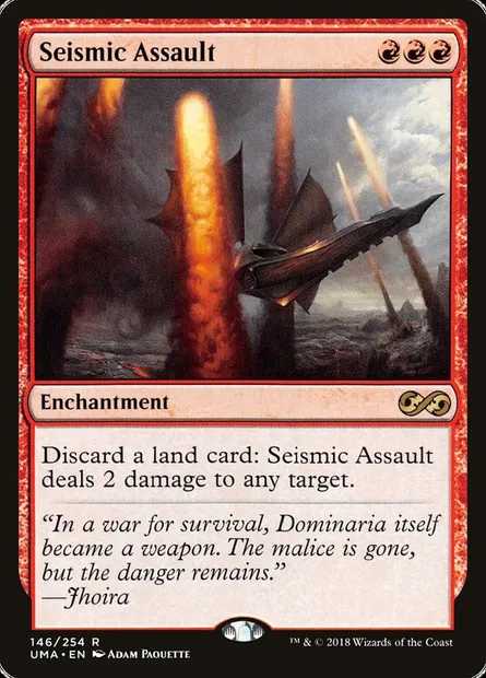 Assaut sismique, carte Magic UMA 146 — extension Ultimate Masters