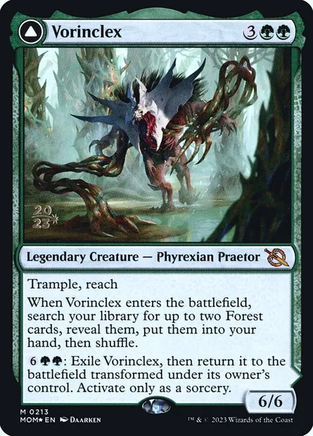 Vorinclex // The Grand Evolution, Magic card PMOM 213s — March of the Machine Promos set