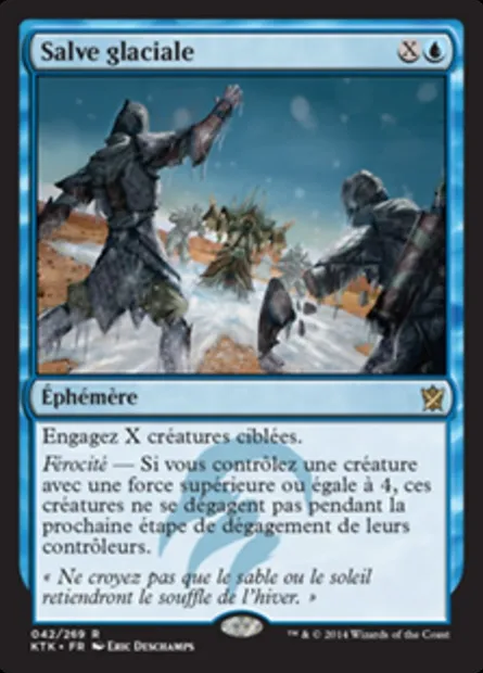Salve glaciale, carte Magic KTK 42 — extension Les Khans de Tarkir
