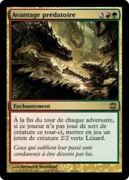 Avantage prédatoire, carte Magic ARB 58 — extension La Renaissance d'Alara