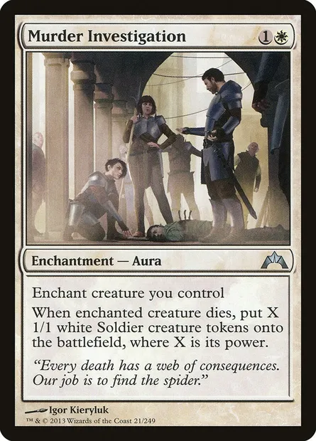 Murder Investigation, Magic card GTC 21 — Gatecrash set