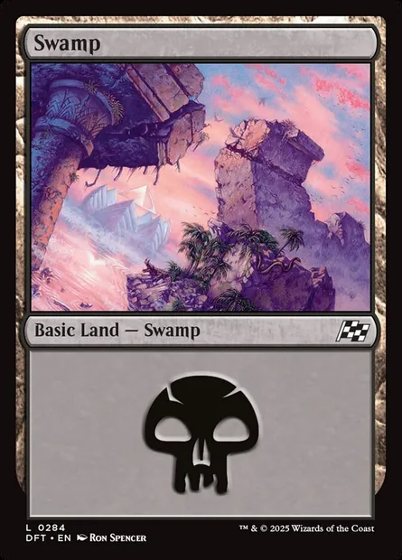 Swamp, Magic card DFT 284 — Aetherdrift set