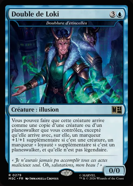 Doublure d'étincelles, carte Magic MSC 279 — extension Marvel Super Heroes Commander