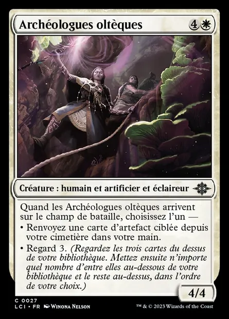 Archéologues oltèques, carte Magic LCI 27 — extension The Lost Caverns of Ixalan