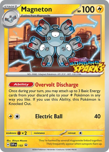 Magneton, Pokémon card PR-SV 153 — SVP Black Star Promos set