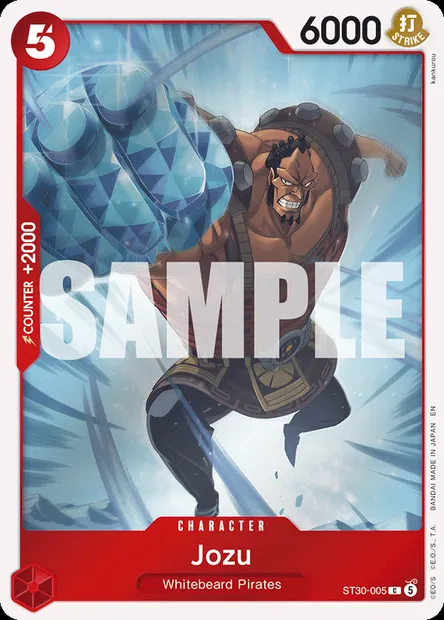 Jozu, One Piece card ST30-005 — Luffy & Ace set