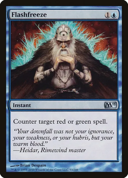 Flashfreeze, Magic card M11 53 — Magic 2011 set