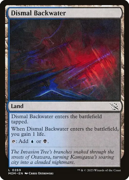 Dismal Backwater, Magic card MOM 269 — March of the Machine set