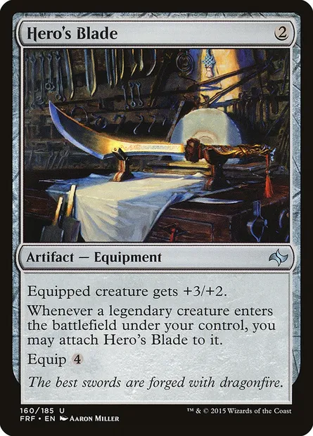 Hero's Blade, Magic card FRF 160 — Fate Reforged set
