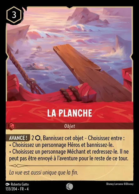 La Planche, carte Disney Lorcana CH4-133 — extension Le Retour d'Ursula