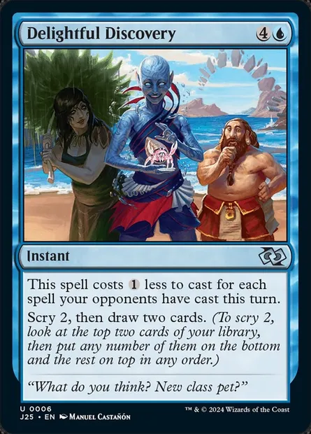Delightful Discovery, Magic card J25 6 — Foundations Jumpstart set