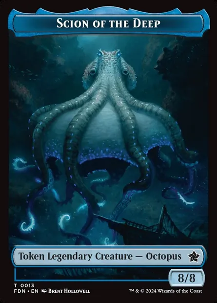 Scion of the Deep, carte Magic TFDN 13 — extension Foundations Tokens