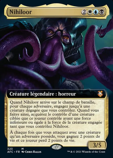 Nihiloor, carte Magic AFC 323 — extension Forgotten Realms Commander