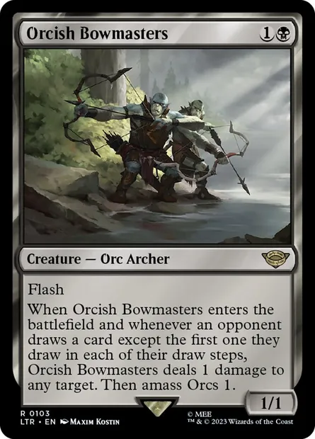 Orcish Bowmasters, Magic card LTR 103 — The Lord of the Rings: Tales of Middle-earth set